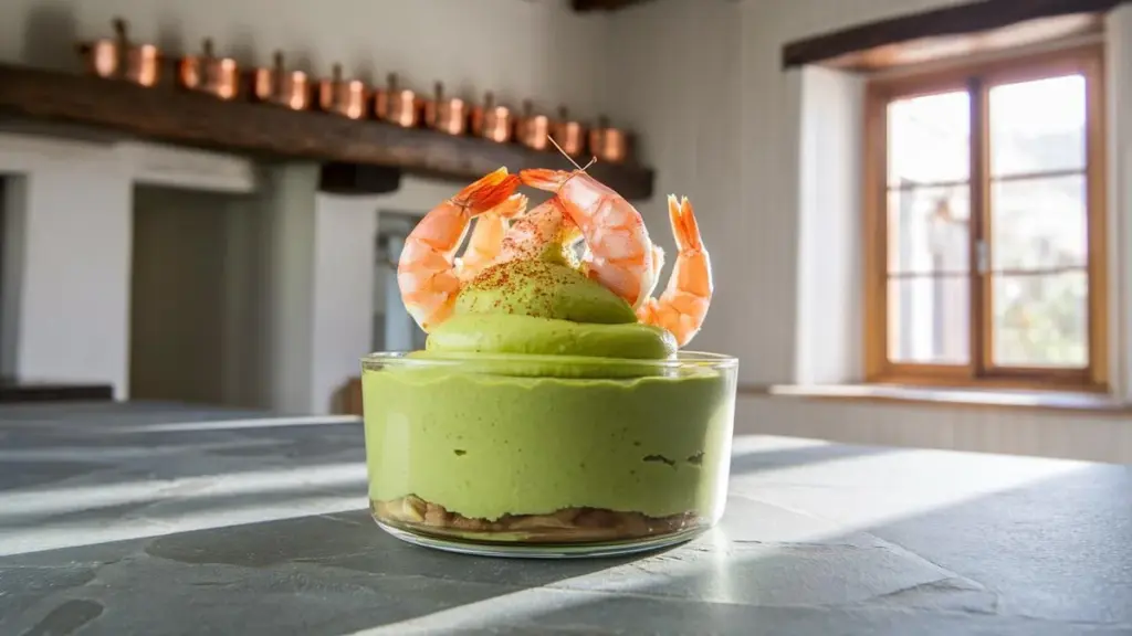 Avocadomousse med rejer: Den elegante forret selv nybegyndere mestrer første gang